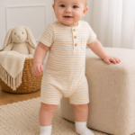 Clementine Cotton Romper