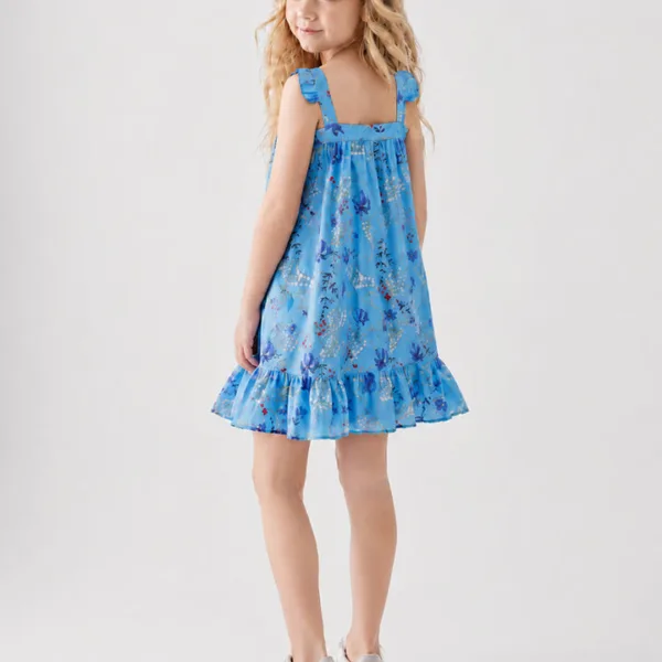 Blue Blossom Cotton Dress