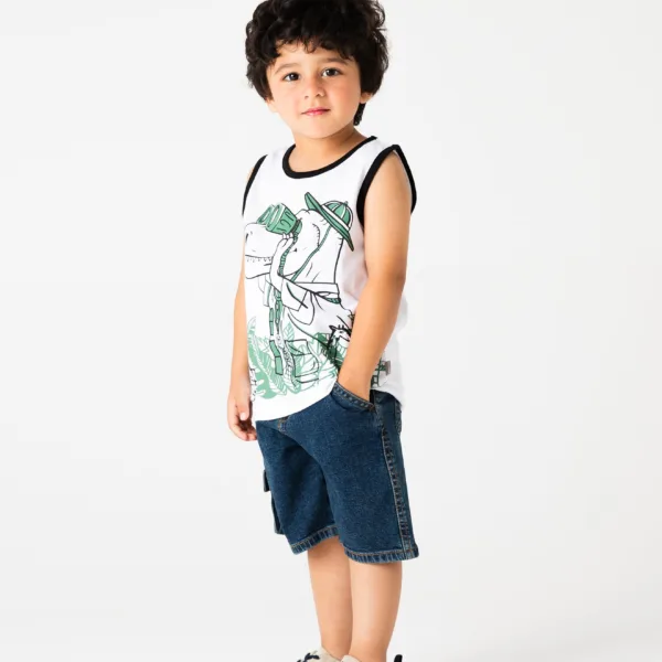 Boys Dino Discovery Tank Top