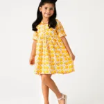Citrus Garden Cotton Dress
