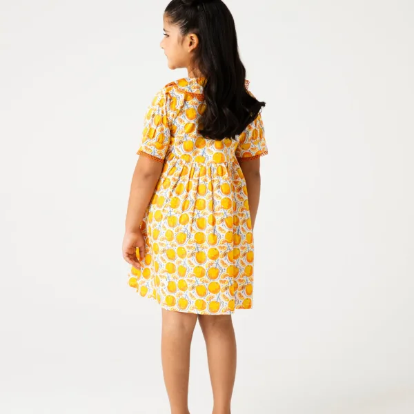 Citrus Garden Cotton Dress