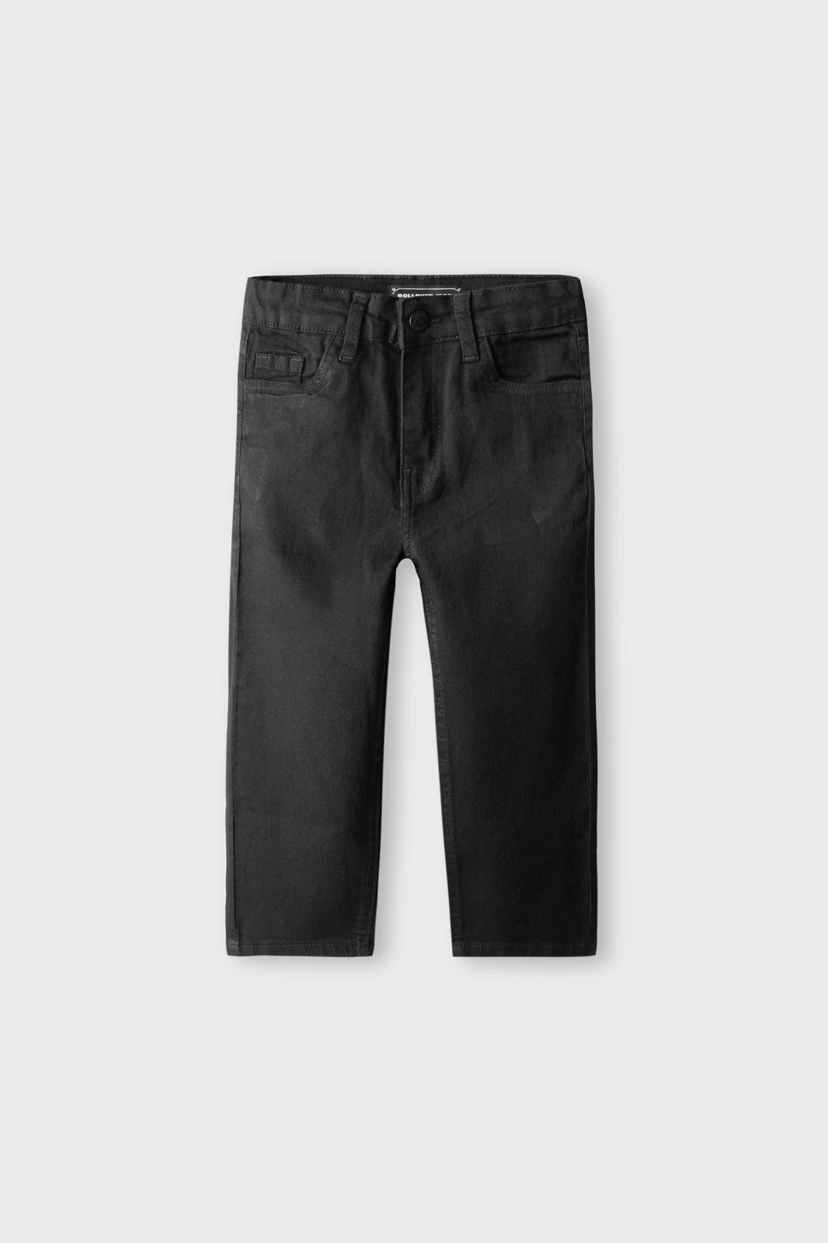 Boys Solid Black Denim Jeans