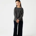 Girls Charcoal Muse Drop Tee