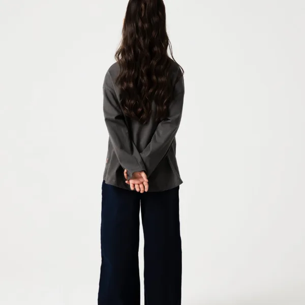 Girls Charcoal Muse Drop Tee