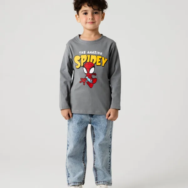 Boys Spidey Grey Hero Tee