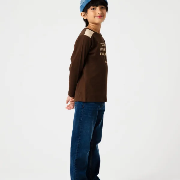 Boys Unlimited Adventure Chocolate Jersey Tee