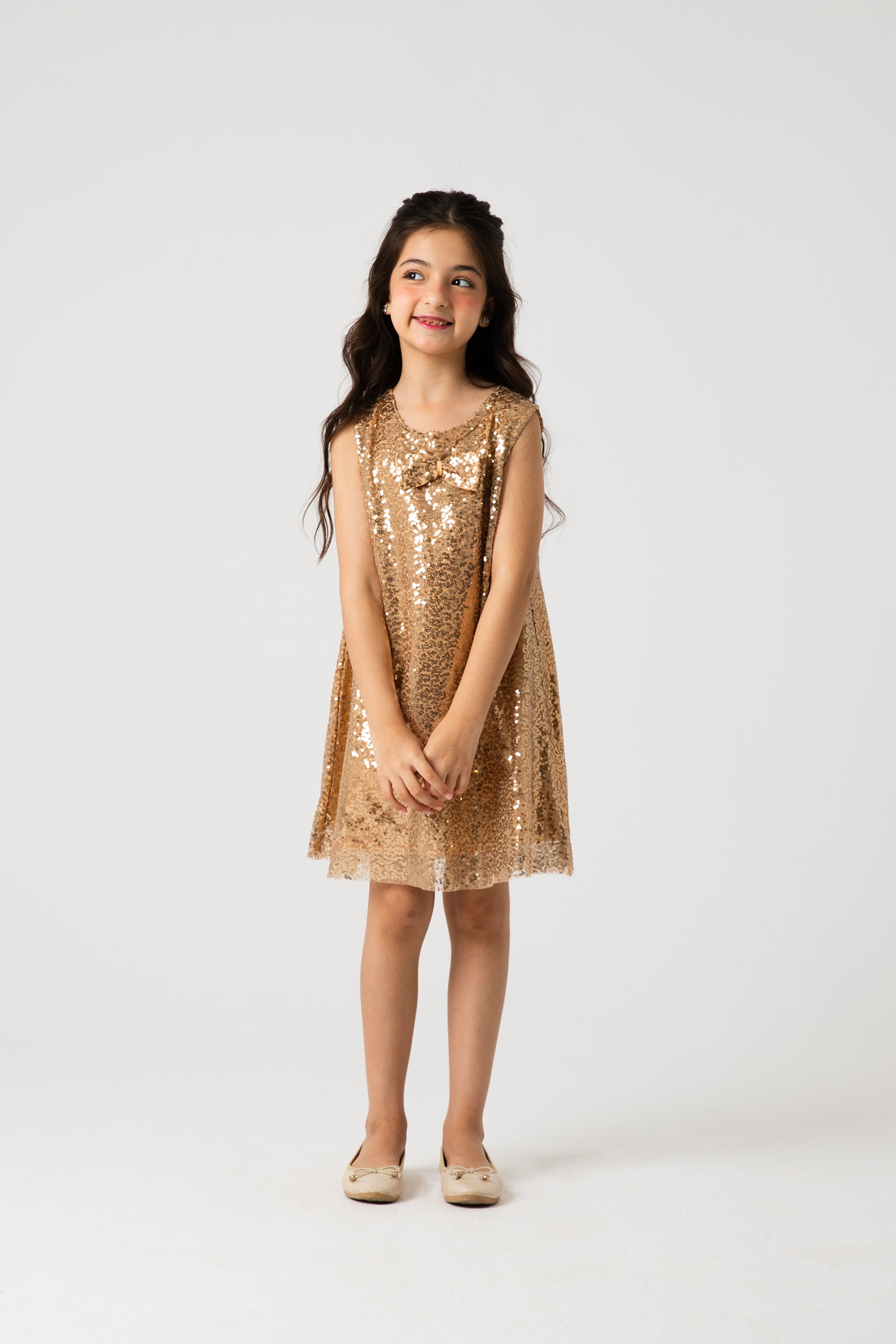 Golden Stardust Sequin Dress