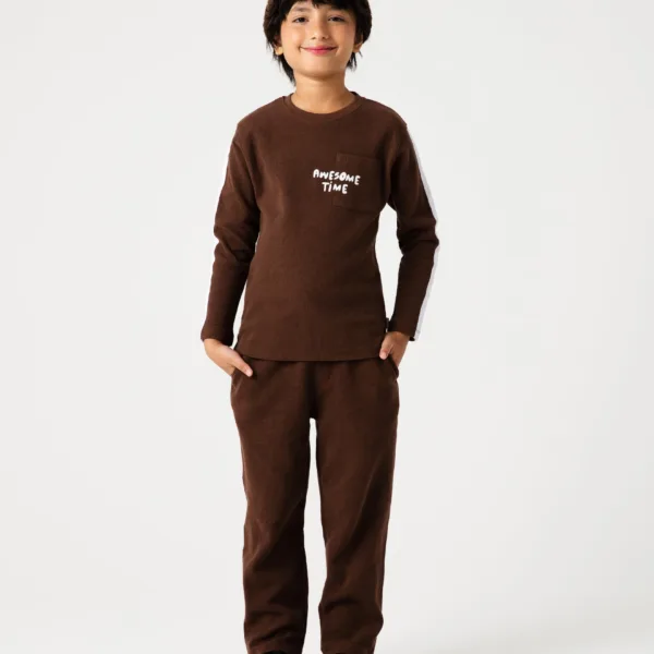 Boys Brownstone Sport Waffle Co-ord Set