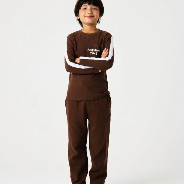 Boys Brownstone Sport Waffle Co-ord Set