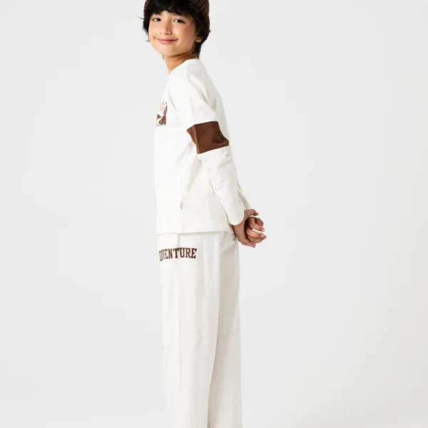 Boys Trailmark Off-White Co-ord Set