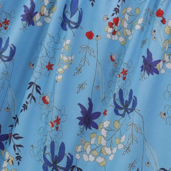 Blue Blossom Cotton Dress