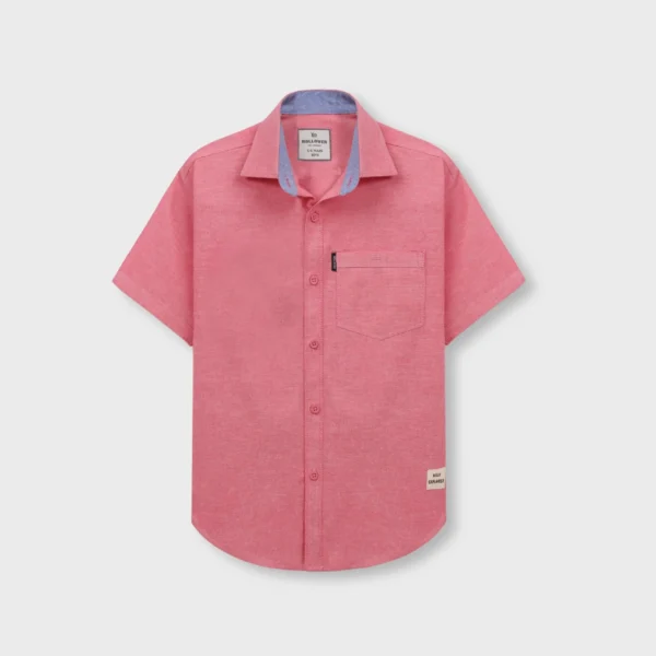 Boys Red Horizon Chambray Shirt
