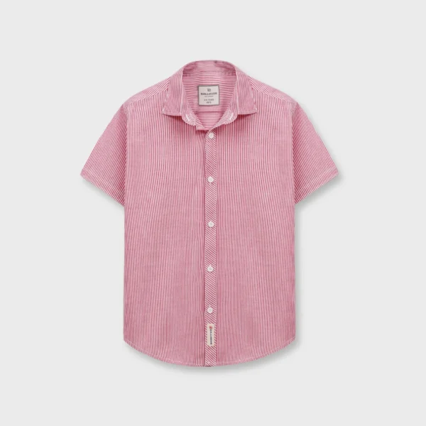 Boys Red Stripe Casual Shirt
