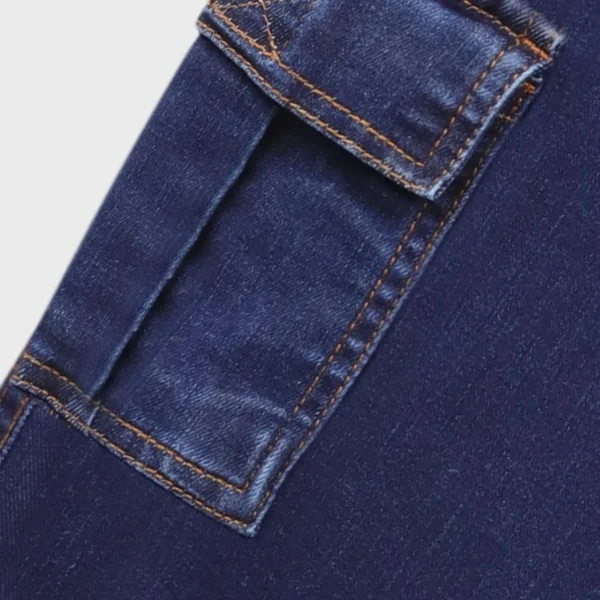 Girls Denim Straight Jeans with Belt
