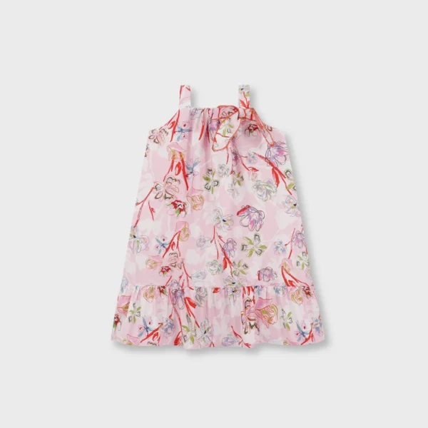 Happy Sketch Frill Dress
