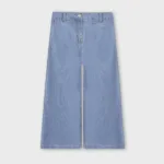 Girls Soft Blue Straight Fit Jeans