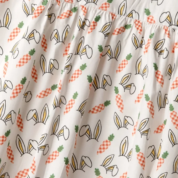 Girls Cotton Carrot Flutter Romper