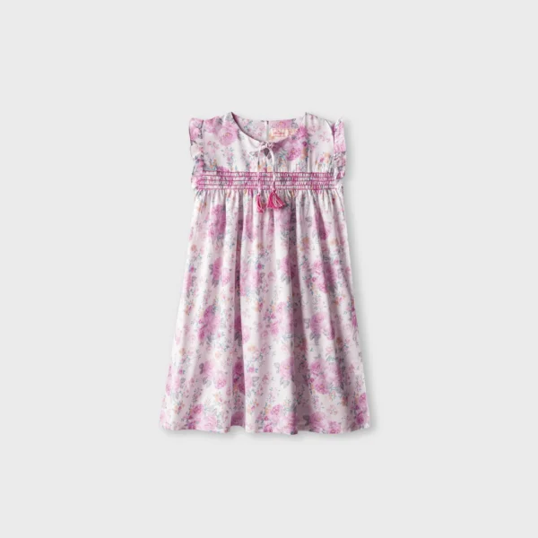 White Bloom Cotton Dress