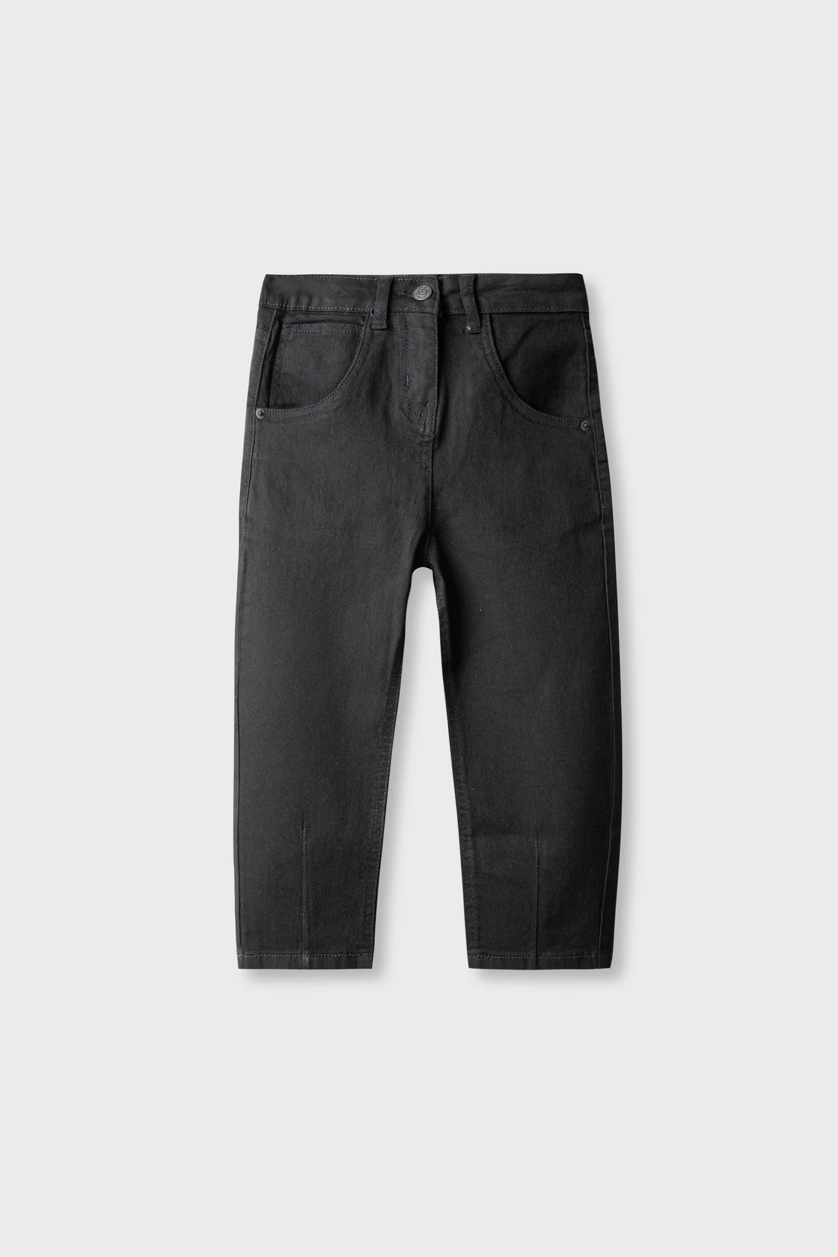 Girls Black Balloon Fit Denim Jeans