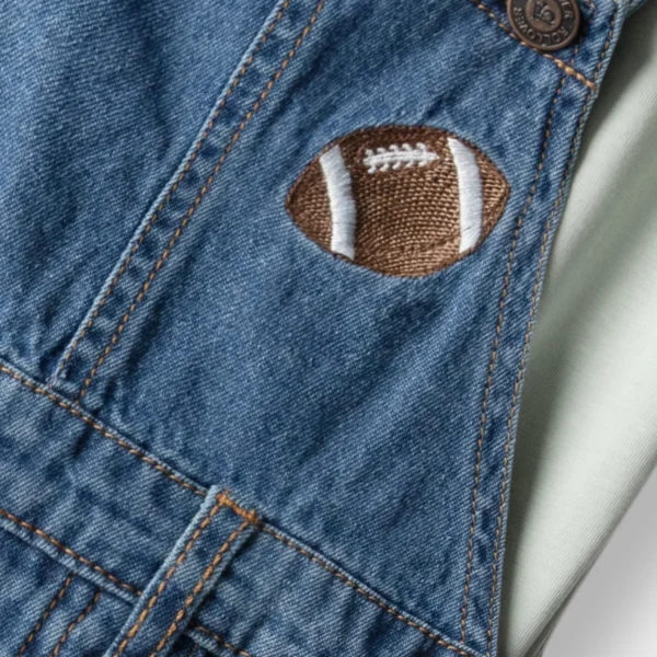 Boys Scout Denim Dungaree Set