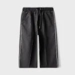 Girls Black Ease Terry Trouser