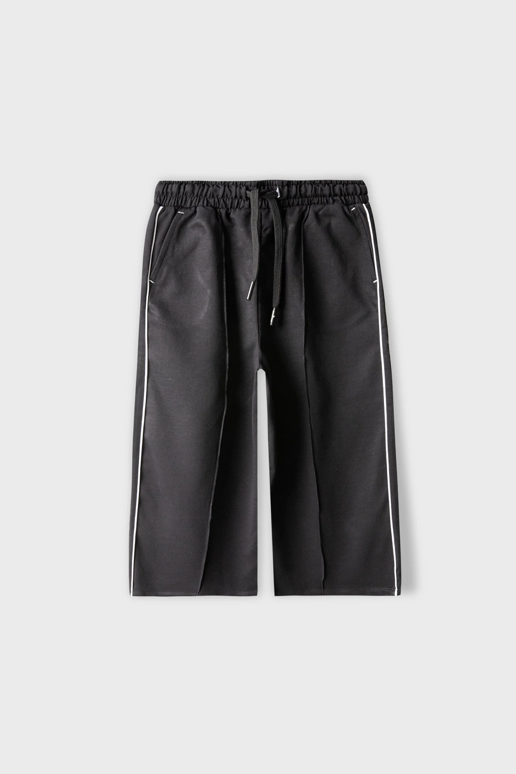 Girls Black Ease Terry Trouser