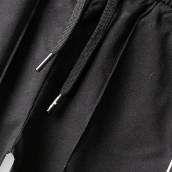 Girls Black Ease Terry Trouser