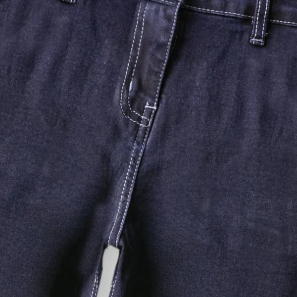 Girls Wide Relaxed Blue Jeans
