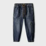 Boys Blue Cargo Jogger Jeans