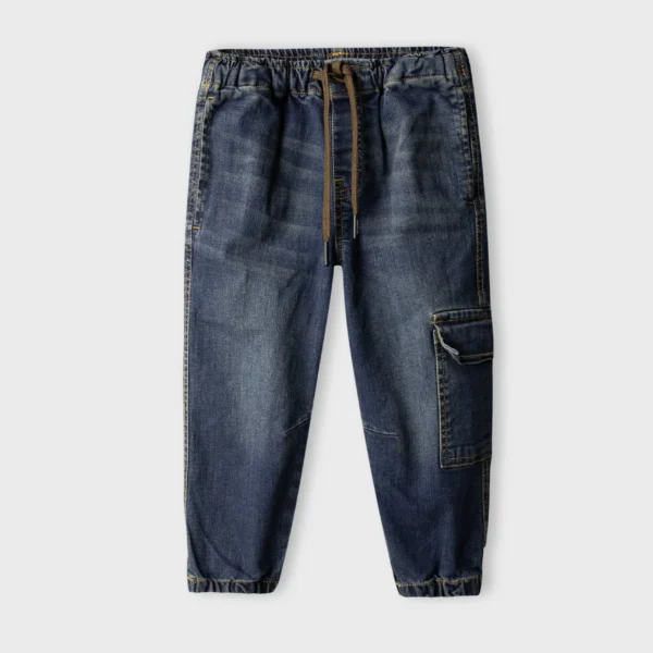Boys Blue Cargo Jogger Jeans