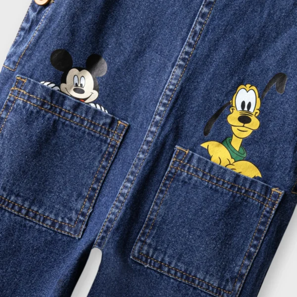 Boys Mickey & Pluto Dungaree Set