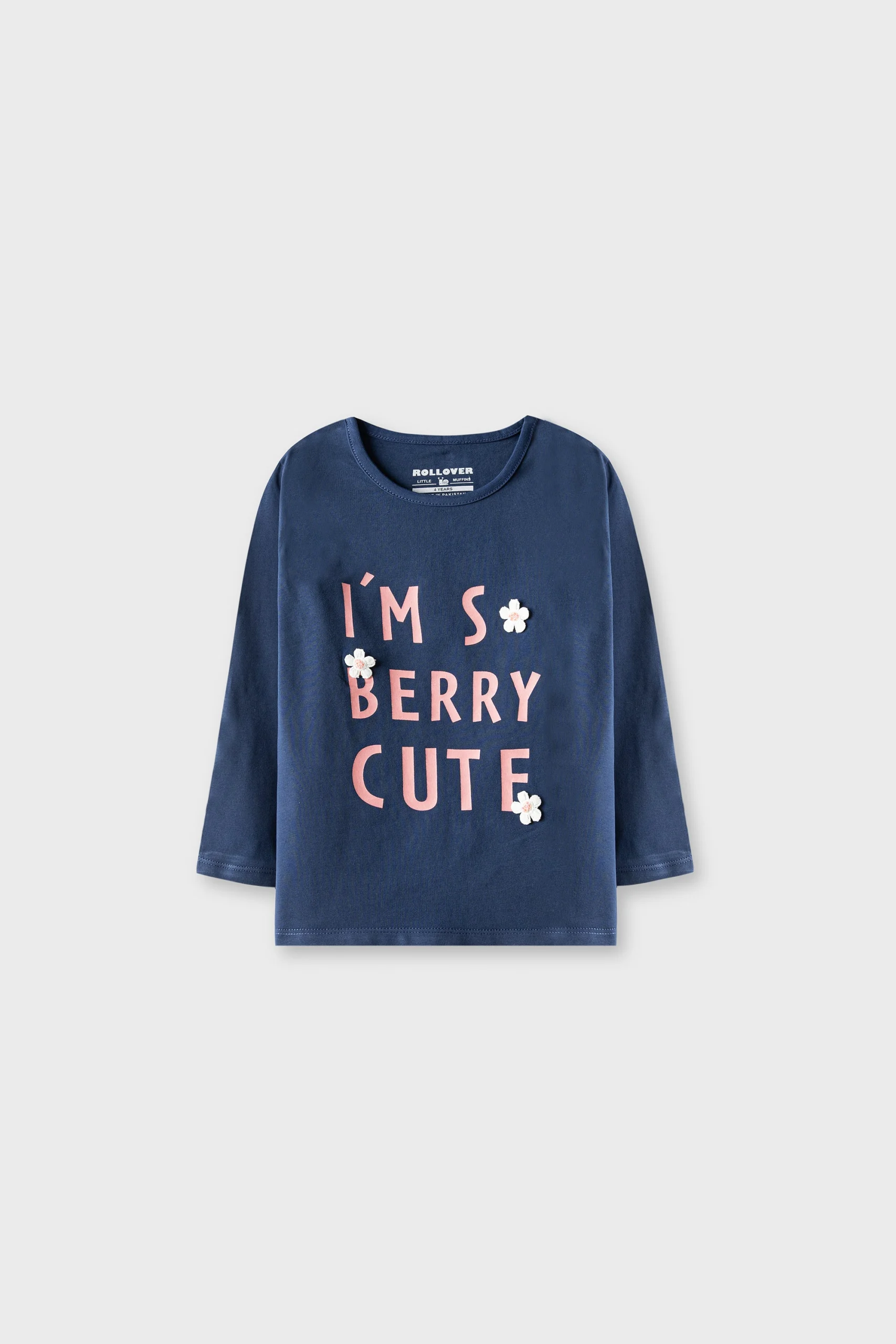 Berry Cute Blue Graphic Tee