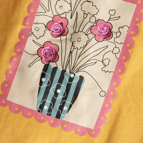 Sand Bouquet Graphic Drop Tee