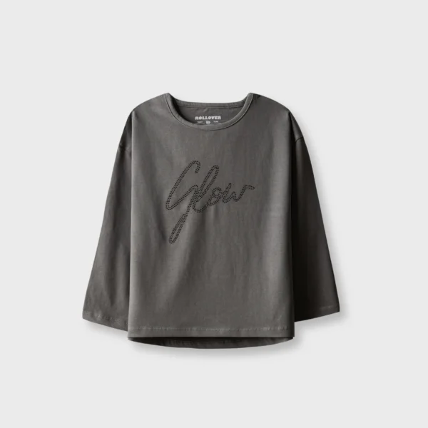 Girls Charcoal Muse Drop Tee