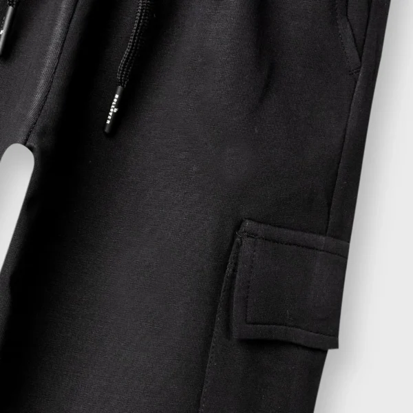 Girls Black Streetline Cargo Trousers