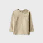 Boys Beige Drop Mini Terry Tee
