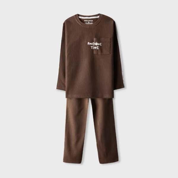 Boys Brownstone Sport Waffle Co-ord Set