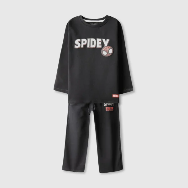 Boys Spidey Marvel Black Co-ord Set