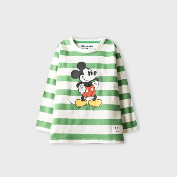 Boys Mickey Stripe Graphic Tee